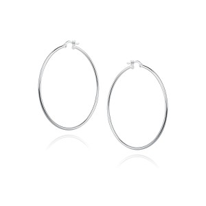 Cercei rotunzi argint Ø45 mm Creole DiAmanti G0030DR-DIA (Argint 925‰ 3,9 g.)